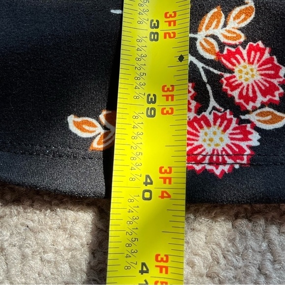 Old Navy Black Floral Maxi Dress Long Sleeve Medium - Picture 14 of 14